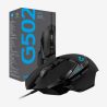 Logitech G G502 HERO Mouse Gaming Sensore HERO 25K RGB Pesi Regolabili 11 Pulsanti Programmabili Memoria Integrata Nero
