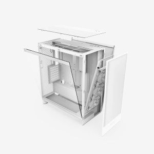 H7 Flow 2024 White – Case PC Gaming Mid Tower ad Alte Prestazioni